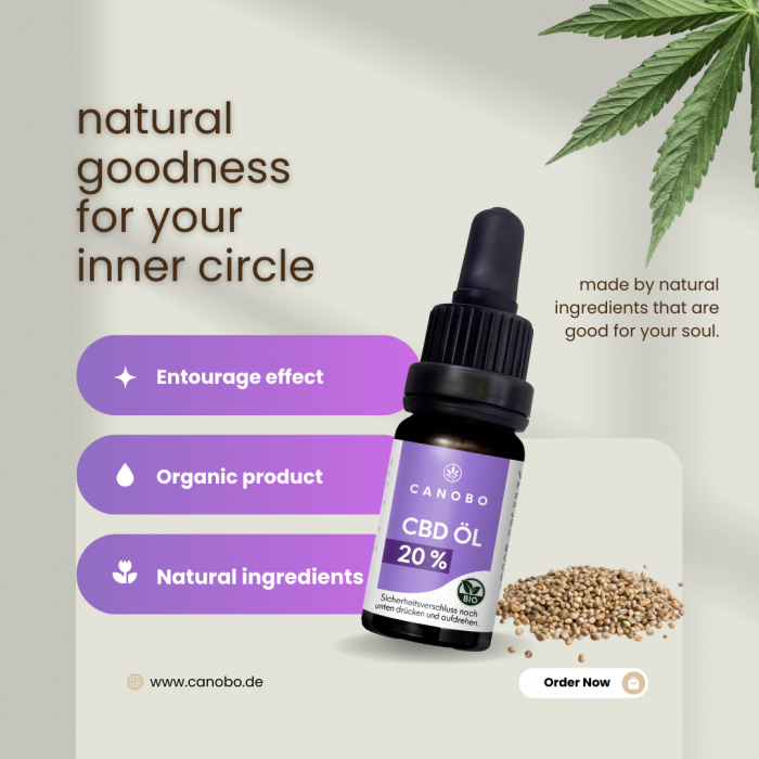 Bio CBD Öl 20% | Vollspektrum Hanfextrakt