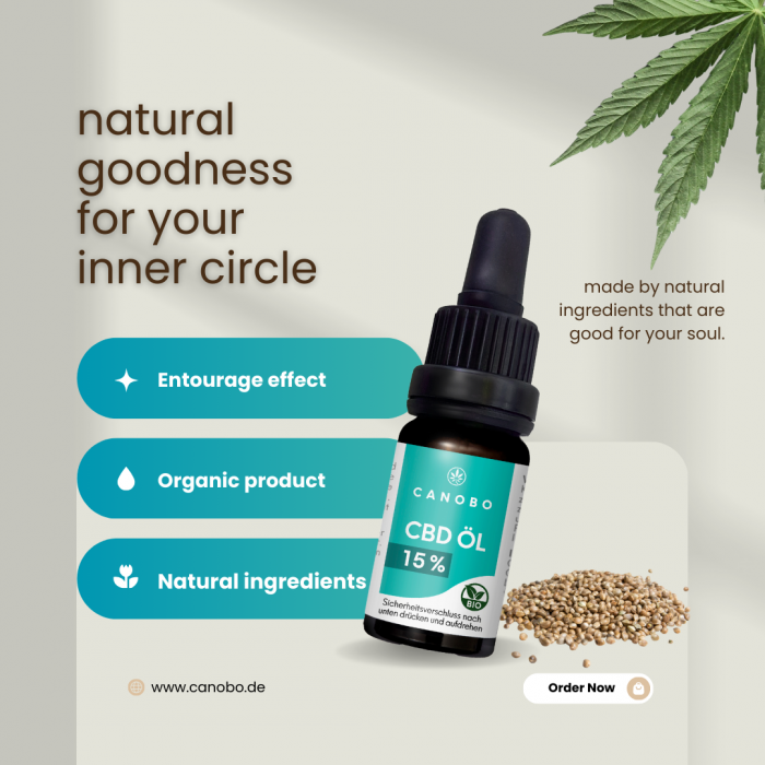 Bio CBD Öl 15% | Vollspektrum Hanfextrakt