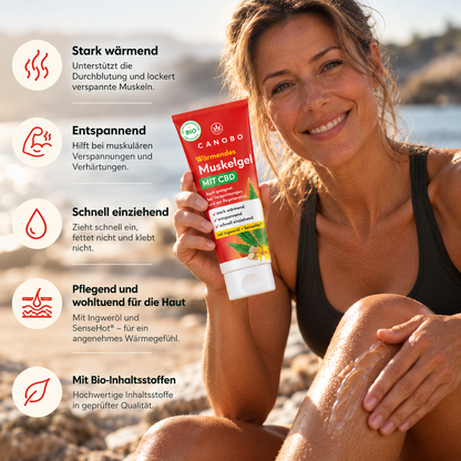 Wärmendes Muskelgel | mit CBD &amp; Sense Hot®