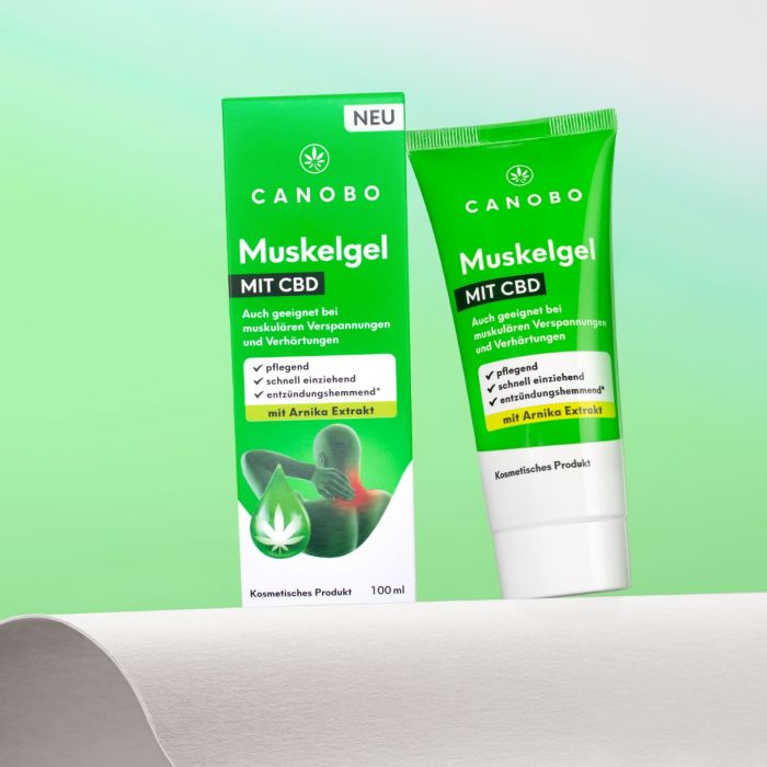 Muskelgel mit CBD &amp; Arnika | Beruhigend &amp; entspannend